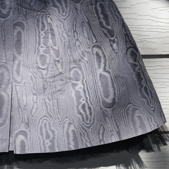 MARC JACOBS Designer Mini Tulle Skirt Groovy Swirl Silver Black XXS NWT - Picture 5 of 12